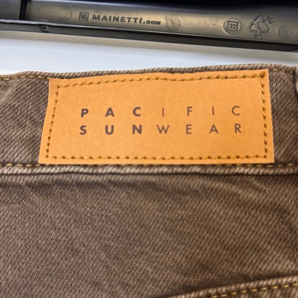 Pacific Sunwear Chocolate Denim Pants NWOT - Picture 2 of 4